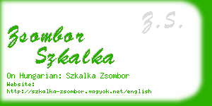 zsombor szkalka business card